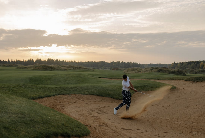 golfing